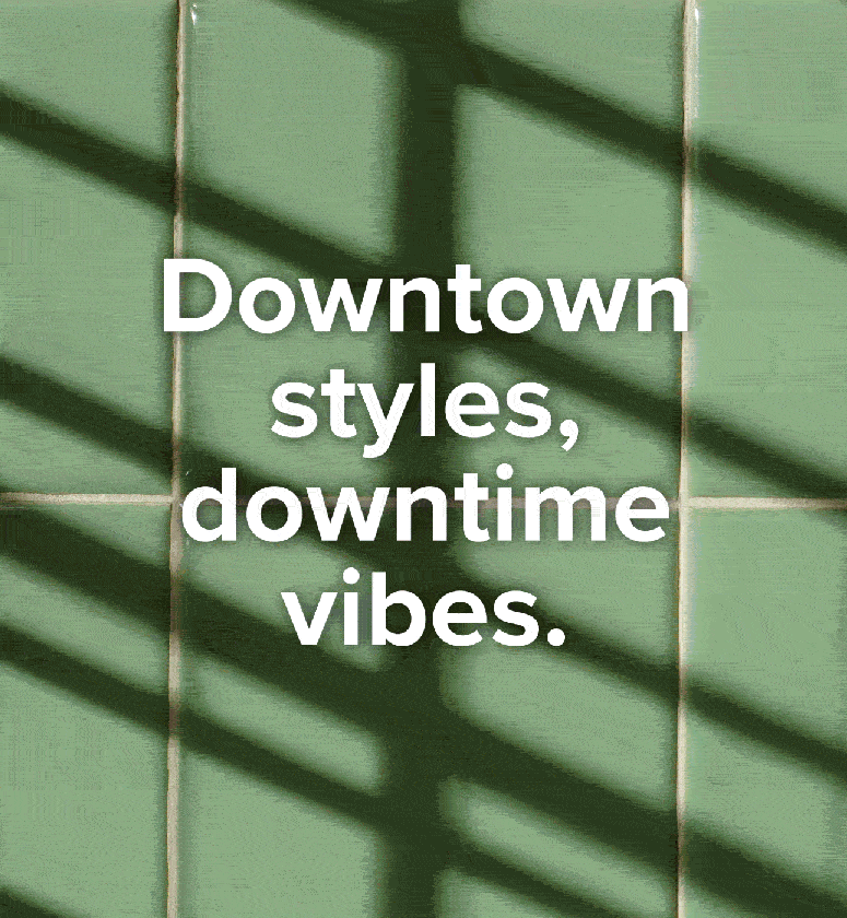 Downtown vibes, downtime styles: explore Urban Zen.