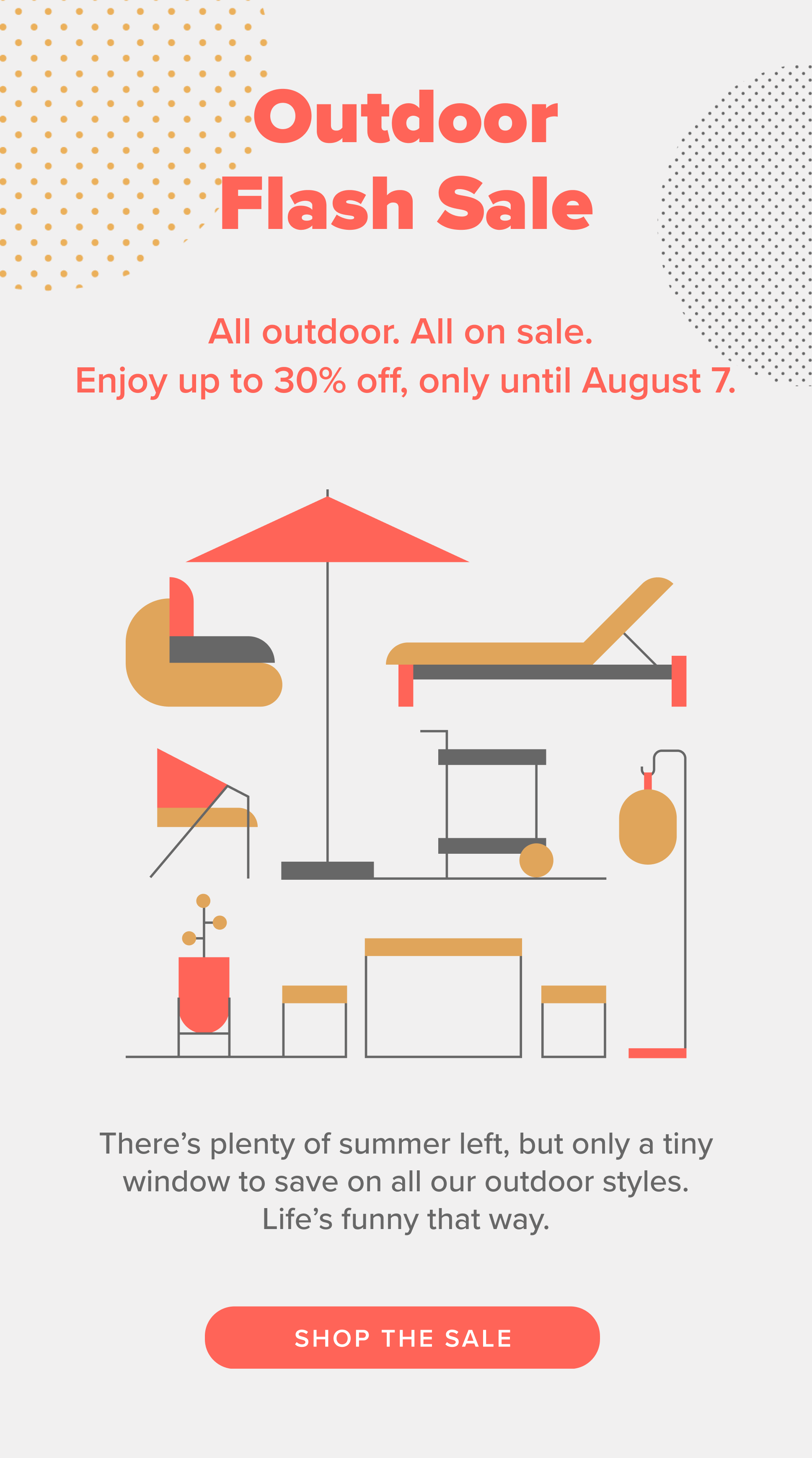 Our shortest sale ever: only 72 hours to save.