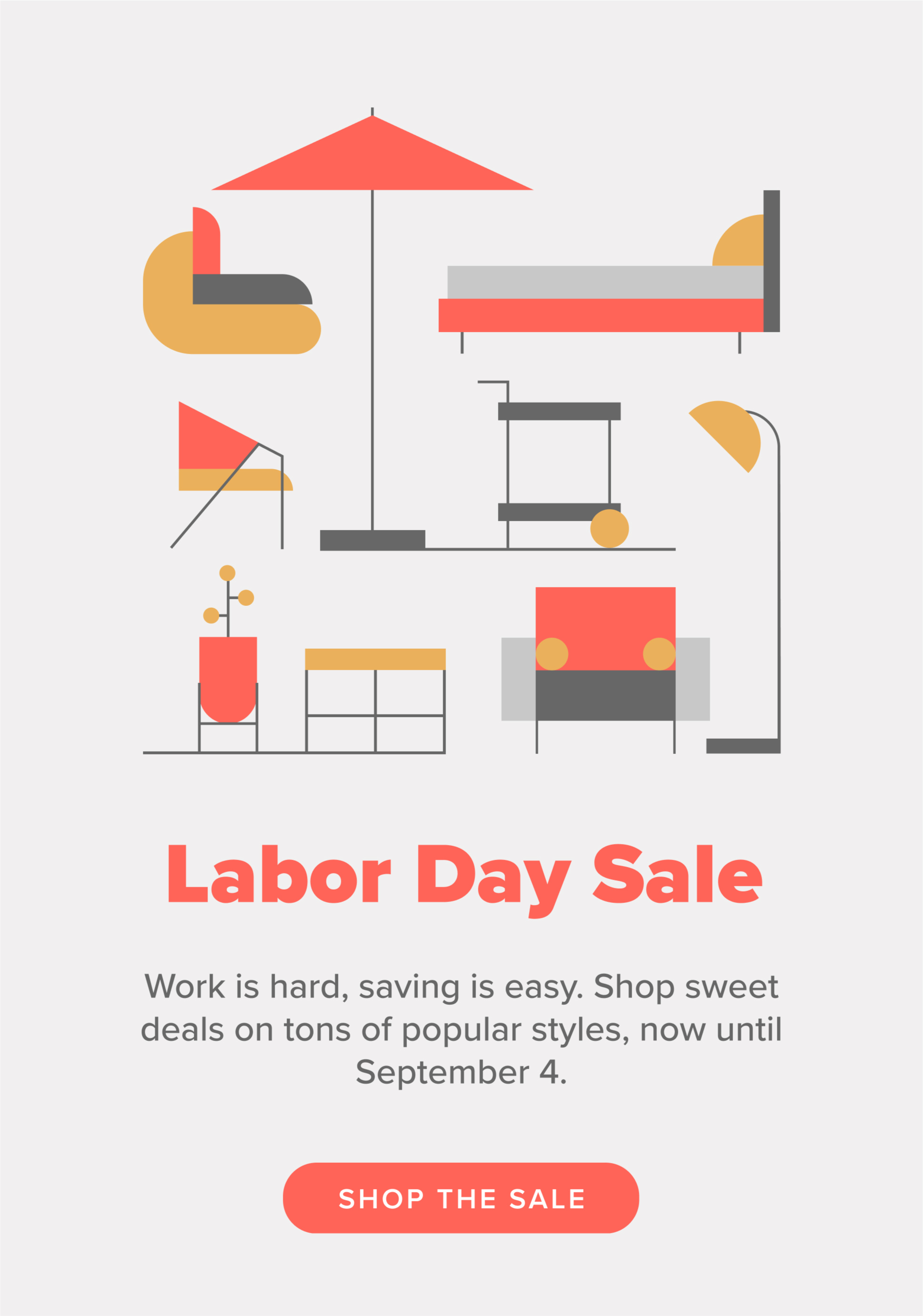 Work is hard, saving is easy. Shop sweet deals on tons of popular styles, now until September 4.