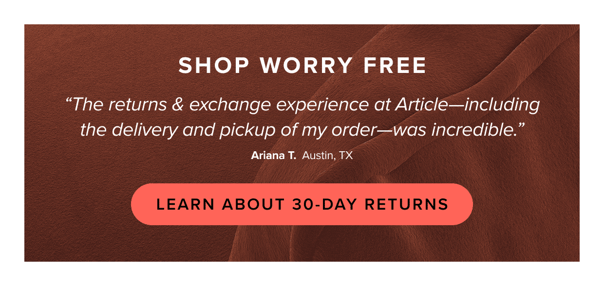 Shop Worry Free: Learn More about our satisfaction guarantee.