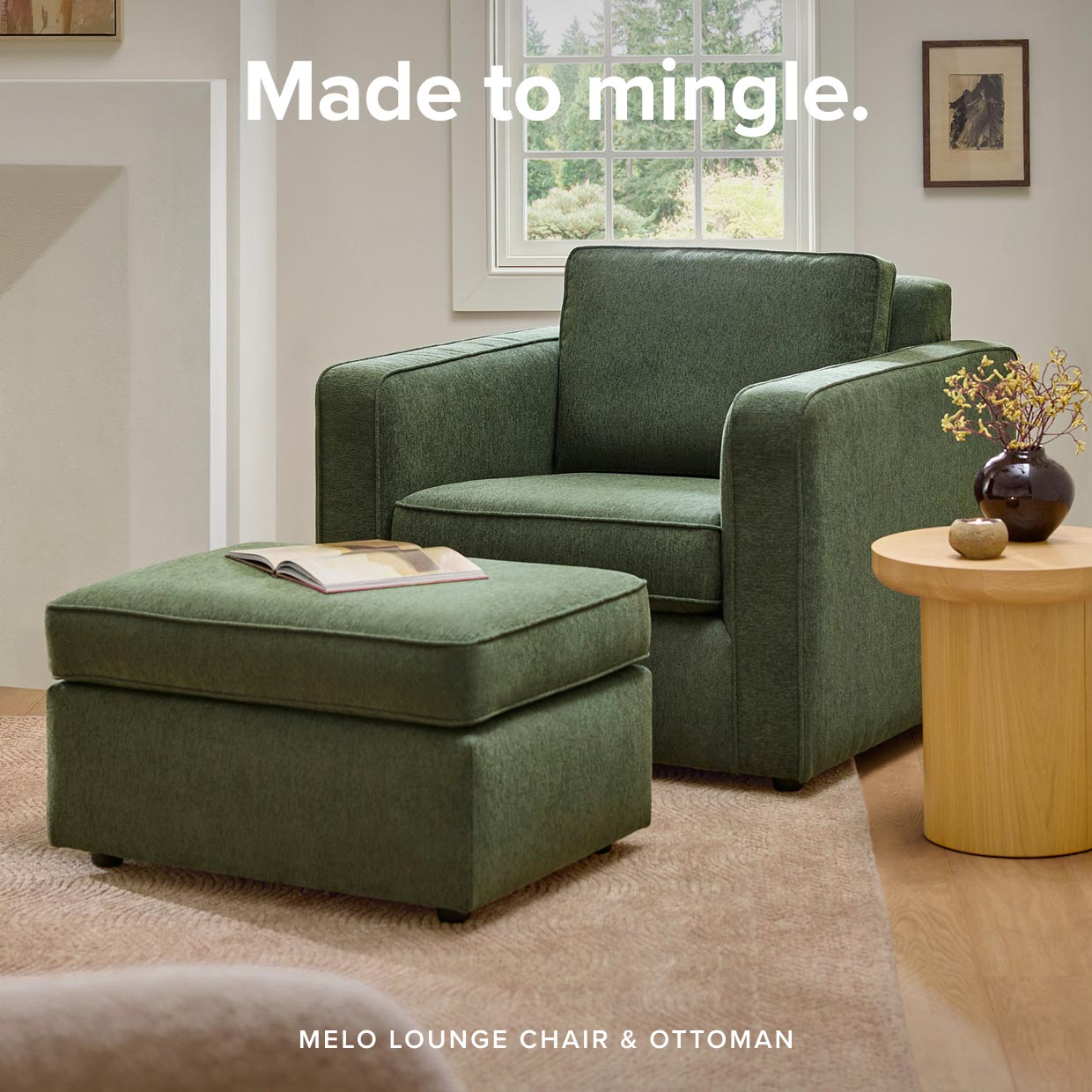 Made to mingle.